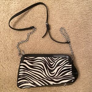 Patricia Nash zebra print crossbody bag